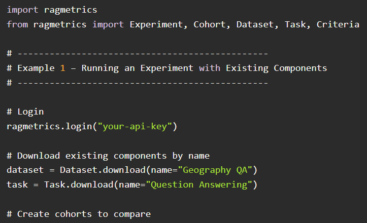 RagMetrics API Code Example